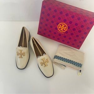 Tory Burch Eleanor Heeled Loafer In New Cream Color- New In Box- Reemoly
